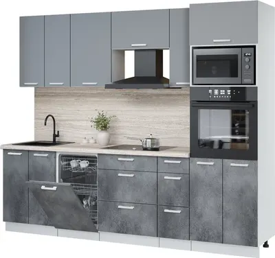 Кухонный гарнитур, Мила Лайт 2.55-ПМ3
Кухонный гарнитур, Мила Лайт 2.55-ПМ3