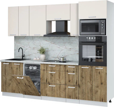 Кухонный гарнитур, Мила Лайт 2.55-ПМ3
Кухонный гарнитур, Мила Лайт 2.55-ПМ3