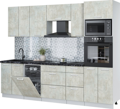 Кухонный гарнитур, Мила Лайт 2.65-ПМ3
Кухонный гарнитур, Мила Лайт 2.65-ПМ3