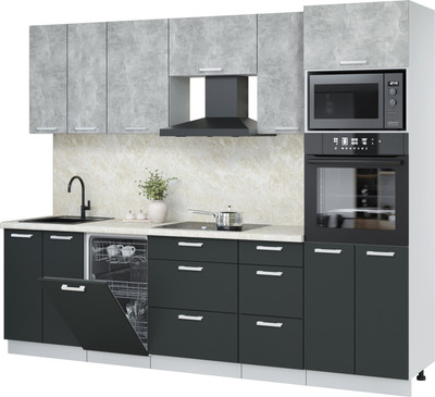 Кухонный гарнитур, Мила Лайт 2.65-ПМ3
Кухонный гарнитур, Мила Лайт 2.65-ПМ3