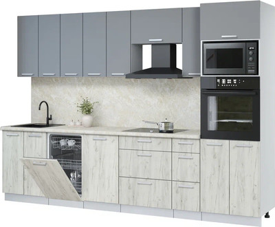 Кухонный гарнитур, Мила Лайт 3.05-ПМ3
Кухонный гарнитур, Мила Лайт 3.05-ПМ3