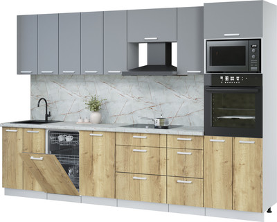 Кухонный гарнитур, Мила Лайт 3.1-ПМ3
Кухонный гарнитур, Мила Лайт 3.1-ПМ3