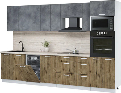 Кухонный гарнитур, Мила Лайт 3.2-ПМ3 
Кухонный гарнитур, Мила Лайт 3.2-ПМ3