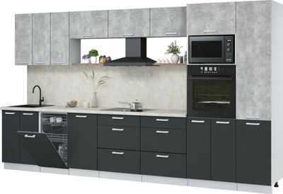 Кухонный гарнитур, Мила Лайт 3.7-ПМ3 
Кухонный гарнитур, Мила Лайт 3.7-ПМ3