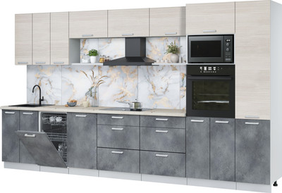 Кухонный гарнитур, Мила Лайт 3.7-ПМ3
Кухонный гарнитур, Мила Лайт 3.7-ПМ3