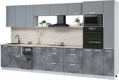 Кухонный гарнитур, Мила Лайт 3.8-ПМ3 
Кухонный гарнитур, Мила Лайт 3.8-ПМ3