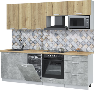 Кухонный гарнитур, Мила Лайт 2.45-ПМ4
Кухонный гарнитур, Мила Лайт 2.45-ПМ4