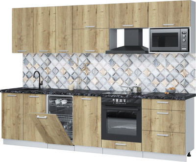 Кухонный гарнитур, Мила Лайт 2.9-ПМ4
Кухонный гарнитур, Мила Лайт 2.9-ПМ4