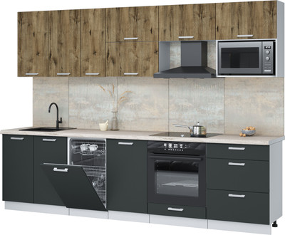 Кухонный гарнитур, Мила Лайт 2.9-ПМ4
Кухонный гарнитур, Мила Лайт 2.9-ПМ4