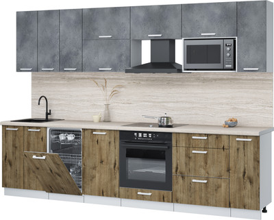 Кухонный гарнитур, Мила Лайт 3.0-ПМ4
Кухонный гарнитур, Мила Лайт 3.0-ПМ4