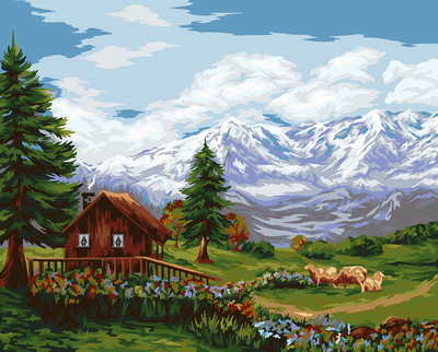 Картина по номерам, В горной долине / PNB/PL-141
Картина по номерам, В горной долине / PNB/PL-141