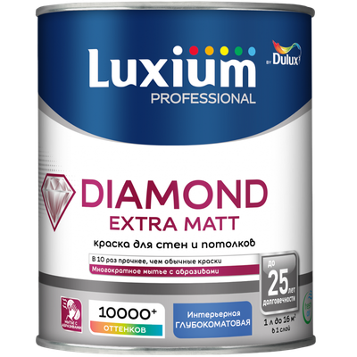 Краска, Luxium Prof Diamond Extra Matt BW
Краска, Luxium Prof Diamond Extra Matt BW