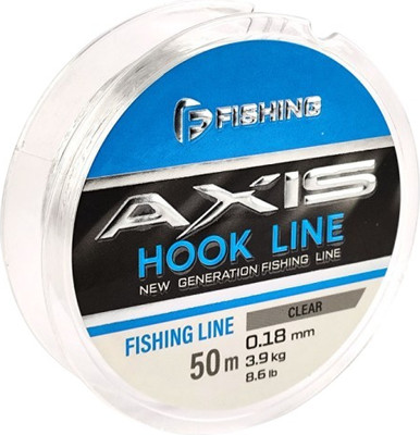 Леска монофильная, Axis Hook Line Clear 50м 0.18мм / FAC-018
Леска монофильная, Axis Hook Line Clear 50м 0.18мм / FAC-018