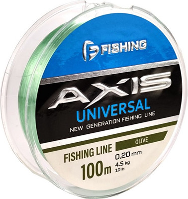 Леска монофильная, Axis Universal Line Olive 100м 0.20мм / FRLO-020
Леска монофильная, Axis Universal Line Olive 100м 0.20мм / FRLO-020