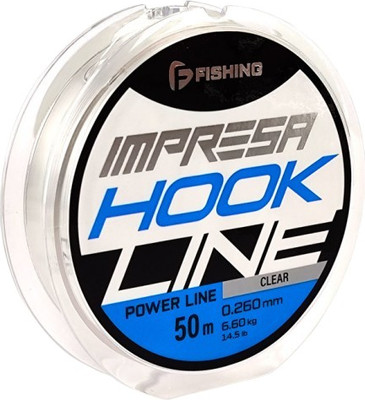 Леска монофильная, Impresa Hook Line Clear 50м 0.260мм 6.60кг / FIMC5-0260
Леска монофильная, Impresa Hook Line Clear 50м 0.260мм 6.60кг / FIMC5-0260