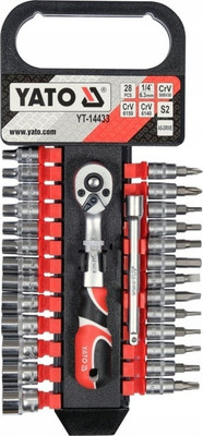 Набор головок слесарных, YT-14433
Набор головок слесарных, YT-14433