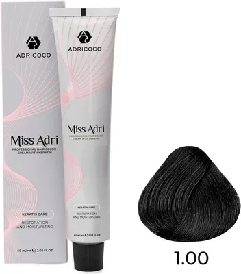 Крем-краска для волос, Miss Adri 1.00
Крем-краска для волос, Miss Adri 1.00