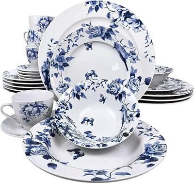 Набор столовой посуды, Фарфоровый
Набор столовой посуды, Фарфоровый