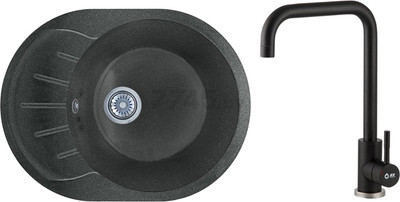 Мойка кухонная со смесителем, AV580450RBK+S
Мойка кухонная со смесителем, AV580450RBK+S