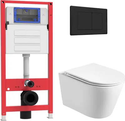 Инсталляция с унитазом подвесным, OL-MQ6016E12-MB
Инсталляция с унитазом подвесным, OL-MQ6016E12-MB