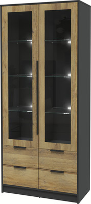 Шкаф с витриной, Концепт КТ-ШВ2 с подсветкой Глосс
Шкаф с витриной, Концепт КТ-ШВ2 с подсветкой Глосс