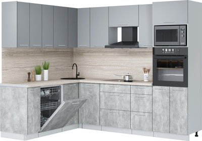 Кухонный гарнитур, Мила Лайт 1.896х2.58
Кухонный гарнитур, Мила Лайт 1.896х2.58