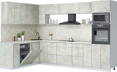 Кухонный гарнитур, Мила Лайт 1.896х3.18
Кухонный гарнитур, Мила Лайт 1.896х3.18