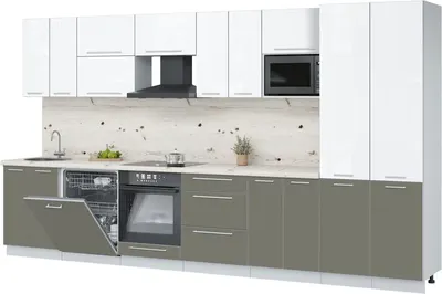 Кухонный гарнитур, Пластик 3.8-ПМ2
Кухонный гарнитур, Пластик 3.8-ПМ2