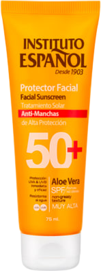 Крем солнцезащитный, Protector Facial Anti-Manchas SPF50+
Крем солнцезащитный, Protector Facial Anti-Manchas SPF50+