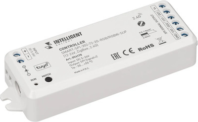 Контроллер для светодиодной ленты, SMART-SPI-302-72-2G-RGB/RGBW-SUF / 054178
Контроллер для светодиодной ленты, SMART-SPI-302-72-2G-RGB/RGBW-SUF / 054178
