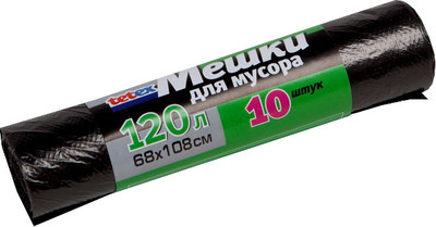 Пакеты для мусора, 120л
Пакеты для мусора, 120л