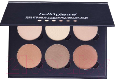 Палетка для скульптурирования Bellapierre, Бежевый;коричневый;шампань, Contour & Highlight Pro Palette
Палетка для скульптурирования Bellapierre, Бежевый;коричневый;шампань, Contour & Highlight Pro Palette