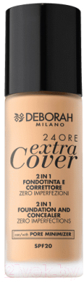 Тональный крем Deborah Milano, 2in1 Foundation And Concealer 24 Ore Extra Cover тон 03
Тональный крем Deborah Milano, 2in1 Foundation And Concealer 24 Ore Extra Cover тон 03