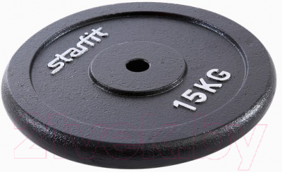 Диск для штанги Starfit, Черный, BB-204 
Диск для штанги Starfit, Черный, BB-204