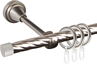 Карниз для штор АС ФОРОС, Grace D16K составной + заглушка Плоская 
Карниз для штор АС ФОРОС, Grace D16K составной + заглушка Плоская