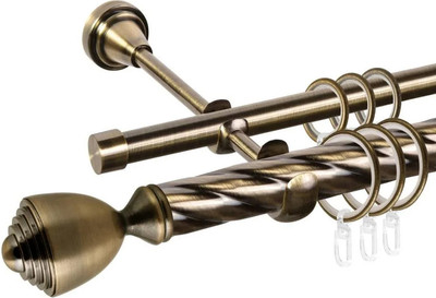 Карниз для штор, Grace D25К/16Г + наконечники Аванти
Карниз для штор, Grace D25К/16Г + наконечники Аванти