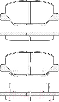 Тормозные колодки Remsa, 153602 
Тормозные колодки Remsa, 153602