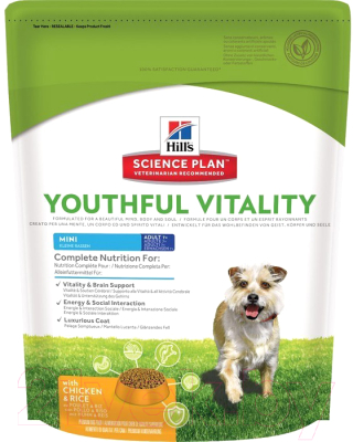 Корм для собак Hill's, Science Plan Adult 7+ Youthful Vital. Mini Chicken&Rice / 604260
Корм для собак Hill's, Science Plan Adult 7+ Youthful Vital. Mini Chicken&Rice / 604260