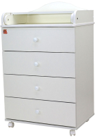 Комод пеленальный Топотушки, Фортуна ЛДСП 600/4 / 60 
Комод пеленальный Топотушки, Фортуна ЛДСП 600/4 / 60