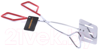 Щипцы кухонные Шашлычок, Серебристый;красный, 600002 
Щипцы кухонные Шашлычок, Серебристый;красный, 600002