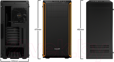 Корпус для компьютера Be quiet, Pure Base 500 Window Orange 
Корпус для компьютера Be quiet, Pure Base 500 Window Orange