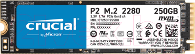 SSD диск Crucial, P2 250GB (CT250P2SSD8)
SSD диск Crucial, P2 250GB (CT250P2SSD8)