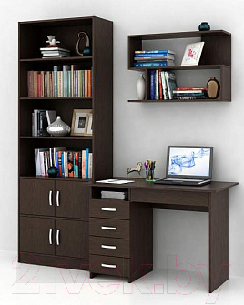 Комплект мебели для кабинета MFMaster, Милан УШ-1-01 / Милан-1-01-ВМ-16
Комплект мебели для кабинета MFMaster, Милан УШ-1-01 / Милан-1-01-ВМ-16