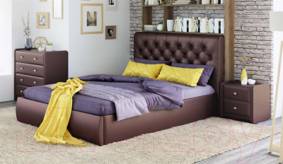 Двуспальная кровать Sofos, Беатриче тип A с ПМ 160x200
Двуспальная кровать Sofos, Беатриче тип A с ПМ 160x200