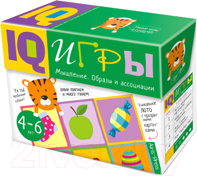 Развивающая игра Айрис-пресс, Сундучок с IQ играми. Мышление. Образы и ассоциации. 4-6 лет
Развивающая игра Айрис-пресс, Сундучок с IQ играми. Мышление. Образы и ассоциации. 4-6 лет