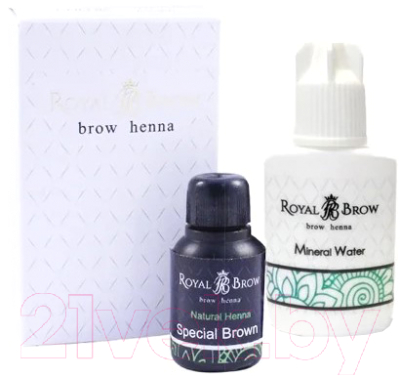 Набор для окрашивания бровей Royal Brow, Брюнет/шатен (коричневый), Хна 15мл+Минеральный раствор 15мл
Набор для окрашивания бровей Royal Brow, Брюнет/шатен (коричневый), Хна 15мл+Минеральный раствор 15мл