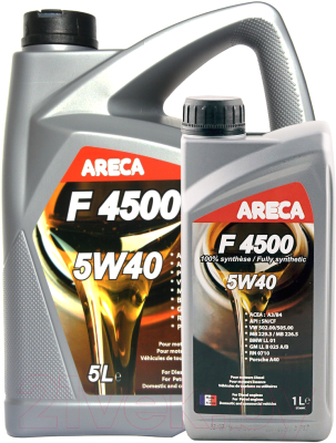 Моторное масло Areca, F4500 5W40 / 11452+11451
Моторное масло Areca, F4500 5W40 / 11452+11451