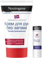 Набор косметики для лица и тела Neutrogena, Норвежская формула крем для рук без запаха 50мл+бальзам д/г 4.8г
Набор косметики для лица и тела Neutrogena, Норвежская формула крем для рук без запаха 50мл+бальзам д/г 4.8г