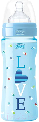 Бутылочка для кормления Chicco, Зависит от партии поставки, Well-Being Love с силиконовой соской / 340728657 
Бутылочка для кормления Chicco, Зависит от партии поставки, Well-Being Love с силиконовой соской / 340728657
