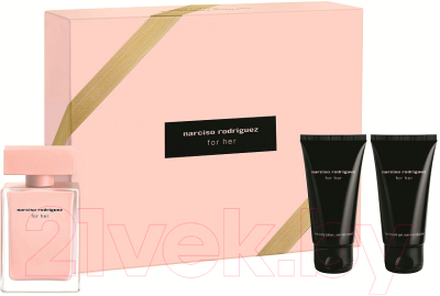 Парфюмерный набор Narciso Rodriguez, For Her Парфюмерная вода 50мл+Гель д/душа 50мл+Лосьон 50мл
Парфюмерный набор Narciso Rodriguez, For Her Парфюмерная вода 50мл+Гель д/душа 50мл+Лосьон 50мл